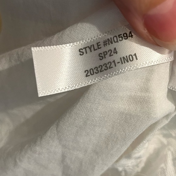 Madewell Tie Back Flutter Sleeve Tiered Midi Dress White Cottagecore 00 NEW - Picture 11 of 12